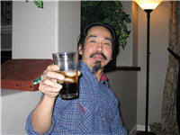 Ken makes a toast
